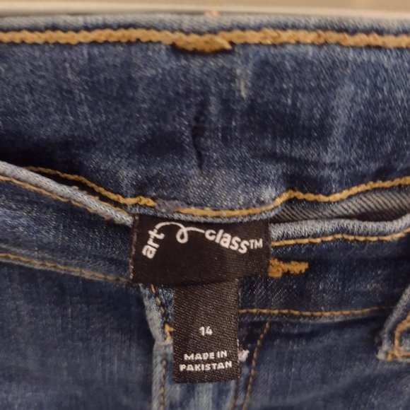 Girls 14 skinny jeans - Art Class - Ships fast - Picture 3 of 3